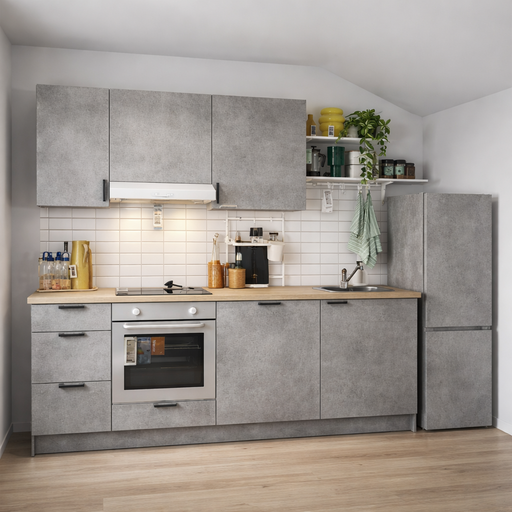 Keuken wrapping voor en na resultaat