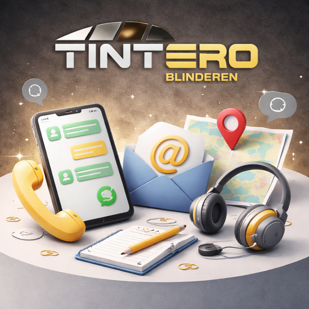 contact tintero blinderen ramen tinten